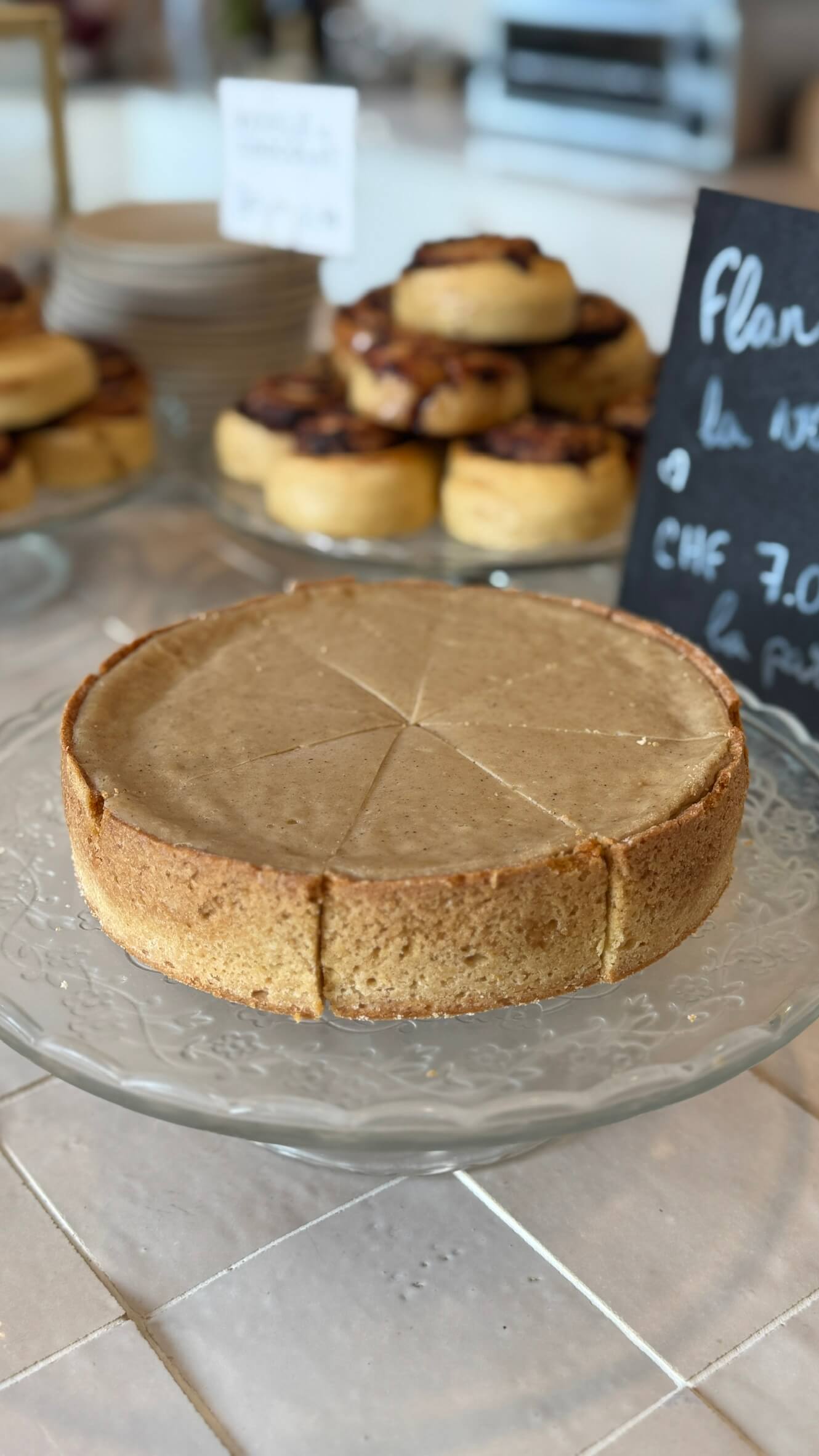 Flan vanille bio, sans gluten et sans lactose, 8 personnes, Piaf Gluten Free Genève